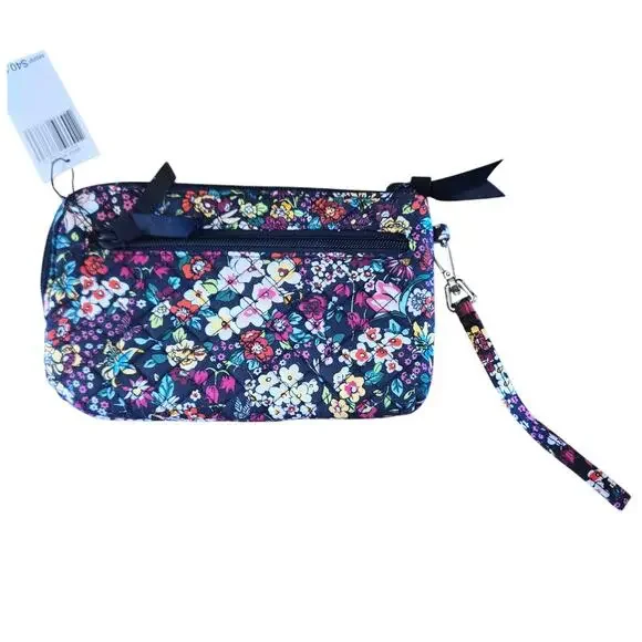 Vera Bradley Itsy Ditsy Floral RDIF Wristlet NWT - Picture 2 of 8